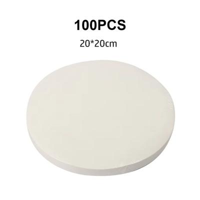 100pcs Non Stick Round Baking Paper Heat-resistant Temperature Resistant Filter Paper Double Sided Single-use Oil Paper