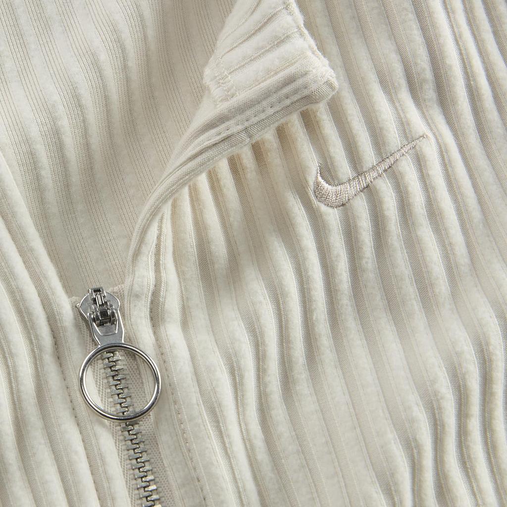 Nike Îmbrăcăminte Sport Cardigan Tricotat Relaxat Croială Subțire Culoare Uni Gât Rotund Mânecă Lungă Topuri Femei Culoare Light-Orewood-Brown FN3682-104