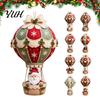 Festive Mantel Decoration Making Christmas Hot Air Balloon DIY Kit, 3D Felt Hanging Ornament Sewing Santa Creative Fabric Stitching Projects