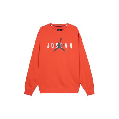 Jordan Bluza z okrągłym dekoltem i nadrukiem z logo Męska bluza z kapturem Czerwona FD9938-671