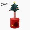 Christmas Tree Cat Climbing Cave Post Cozy 2-in-1 Scratching Crawler Tower Sisal Rope Bed Space-Saving