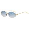 Geometric Diamond Shape Sunglasses With Uv400 Protection For Fashionable Sunwear Men Women