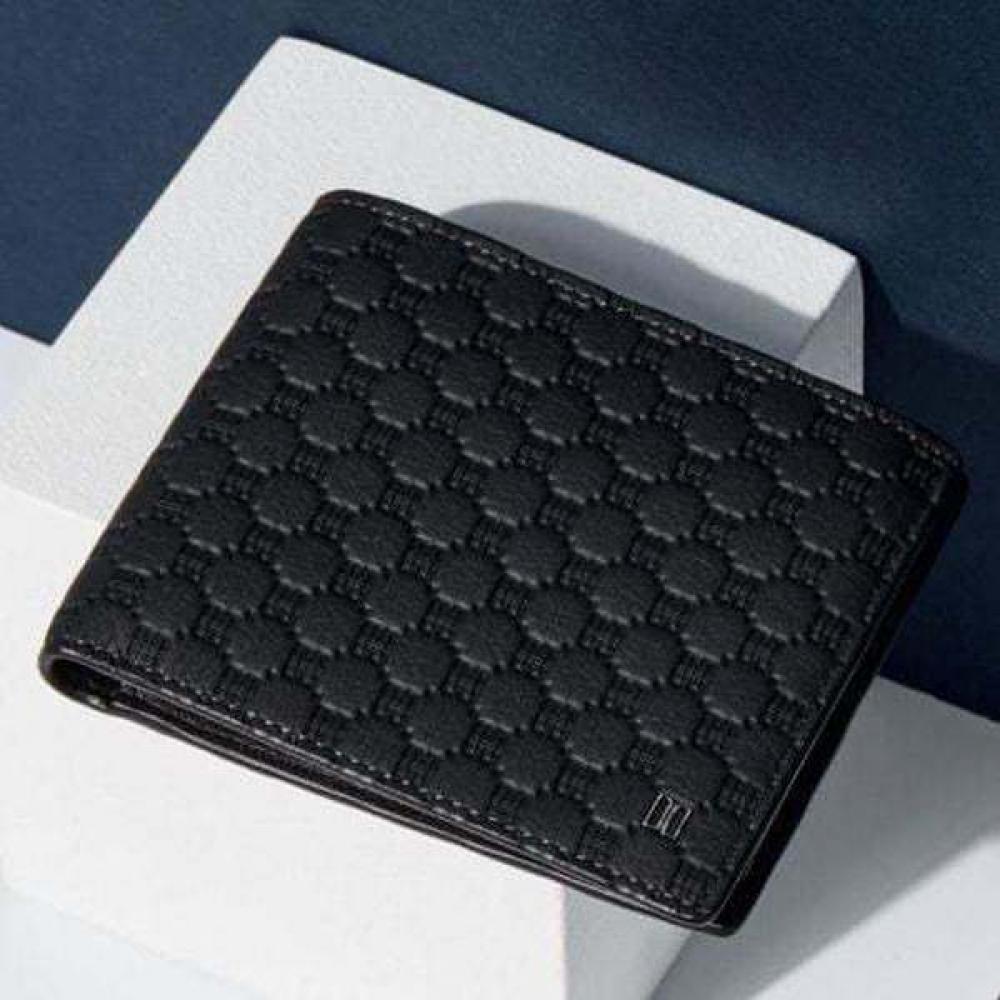 

Daks Black Wallet European Import Leather Embossed Dd Pattern Dbwa5e363bk Single option