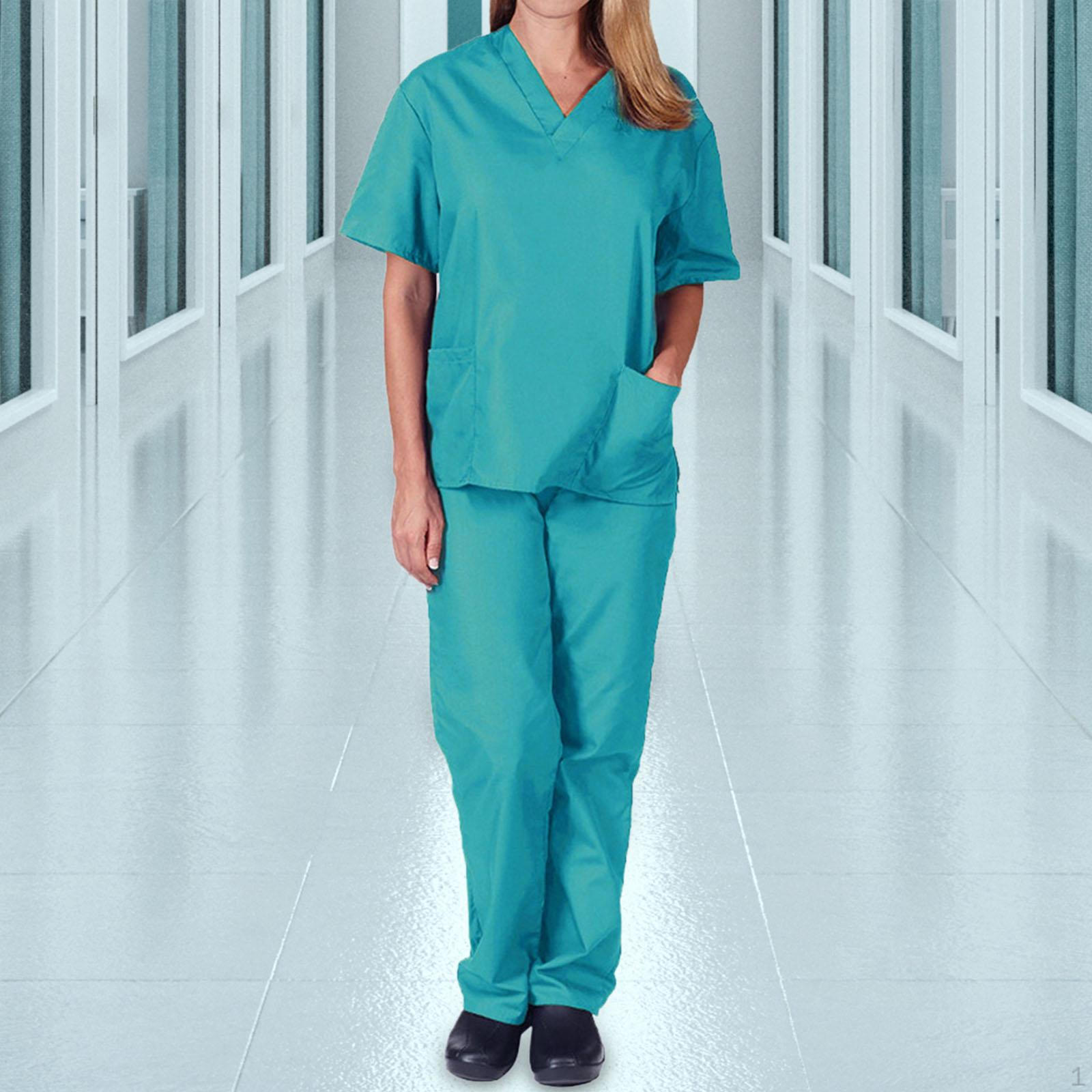 

Женская униформа-скраб, комплект с эластичной резинкой на талии и брюки для салона красоты, косметологии