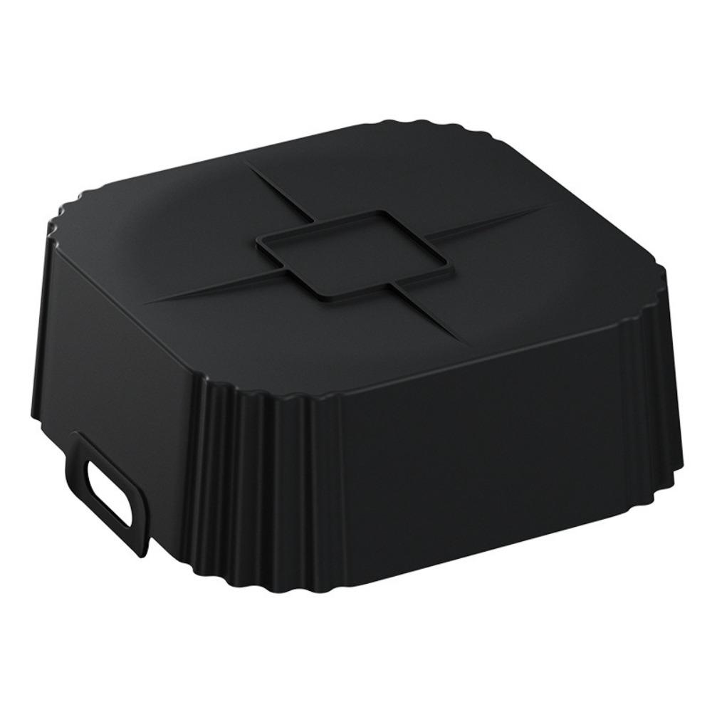 Silicone Air Fryer Baking Tray 5.5-6.2L Heightened Reusable Air Fryer Basket Square for Philips-NA230 Ninja 180COSORI