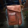 Personalized Leather Satchel Tablet Bag Laptop Case Office Briefcase Messenger Gift for Men Computer Distressed Shoulder Bag for Women