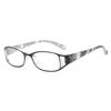 Women & Men Floral Reading Glasses - Elegant Fashion Square Full Frame, Perfect for Phone & Computer