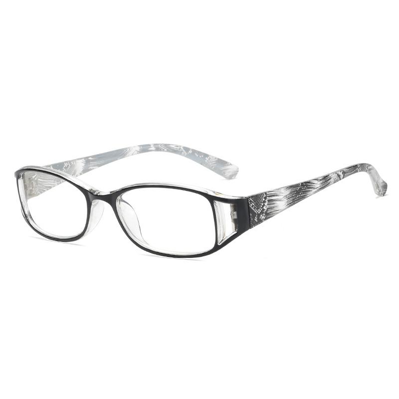 Women & Men Floral Reading Glasses - Elegant Fashion Square Full Frame, Perfect for Phone & Computer