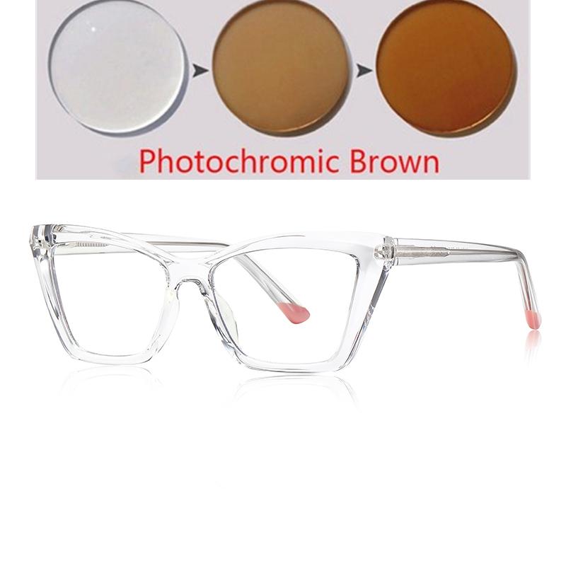 Blue Light Blocking Student Cat Eye Nearsighted Glasses For Women  Myopes Lunettes Female Prescription 0 -0.5 -0.75 To -6.0