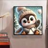 New Arrival 5D DIY Full Circle Diamond Painting "Cartoon Penguin" Embroidery Cross Stitch Home Decor Gift