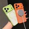 Rugged Shockproof Matte Phone Case For iPhone 17 Air 16 15 14 13 12 11 Pro Max Plus For Magsafe Magnetic Translucent Armor Funda