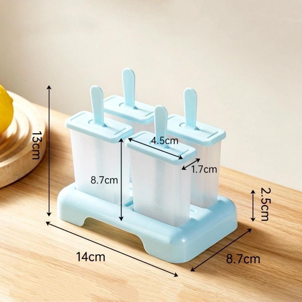 Reusable Ice Cream Popsicle Mold DIY Popsicle Mold Cube Tray New Homemade Ice Box  Kitchen Use