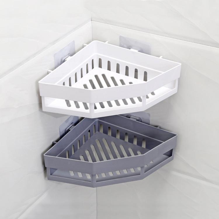 SOOTOP Bathroom Shower Shelf Traceless Plastic Corner Storage Rack Bathroom Kitchen Storage Organizer Shower Caddy SOOTOP Bathroom Shower Shelf Traceless Plastic Corner Storage Rack Bathroom Kitchen Storage Organizer Shower Caddy
