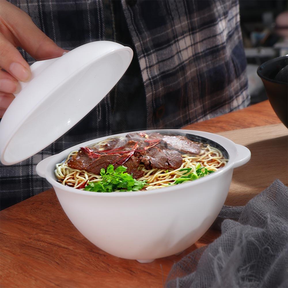 Microwaveable Ramen Bowl With Lid Soup Bowl Lunch Container Instant Noodle Bowl  Dormitory
