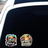 Sunset Stickers For Water Bottles 4X Vehicles Door Side Reflective Sunset Decals Car Sunset Decal For Car Bumpers Trucks