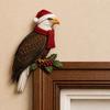 Modern Door Corner Pendant Wooden Animal Door Sign Gate Top Decoration Owl Door Frame  Gift