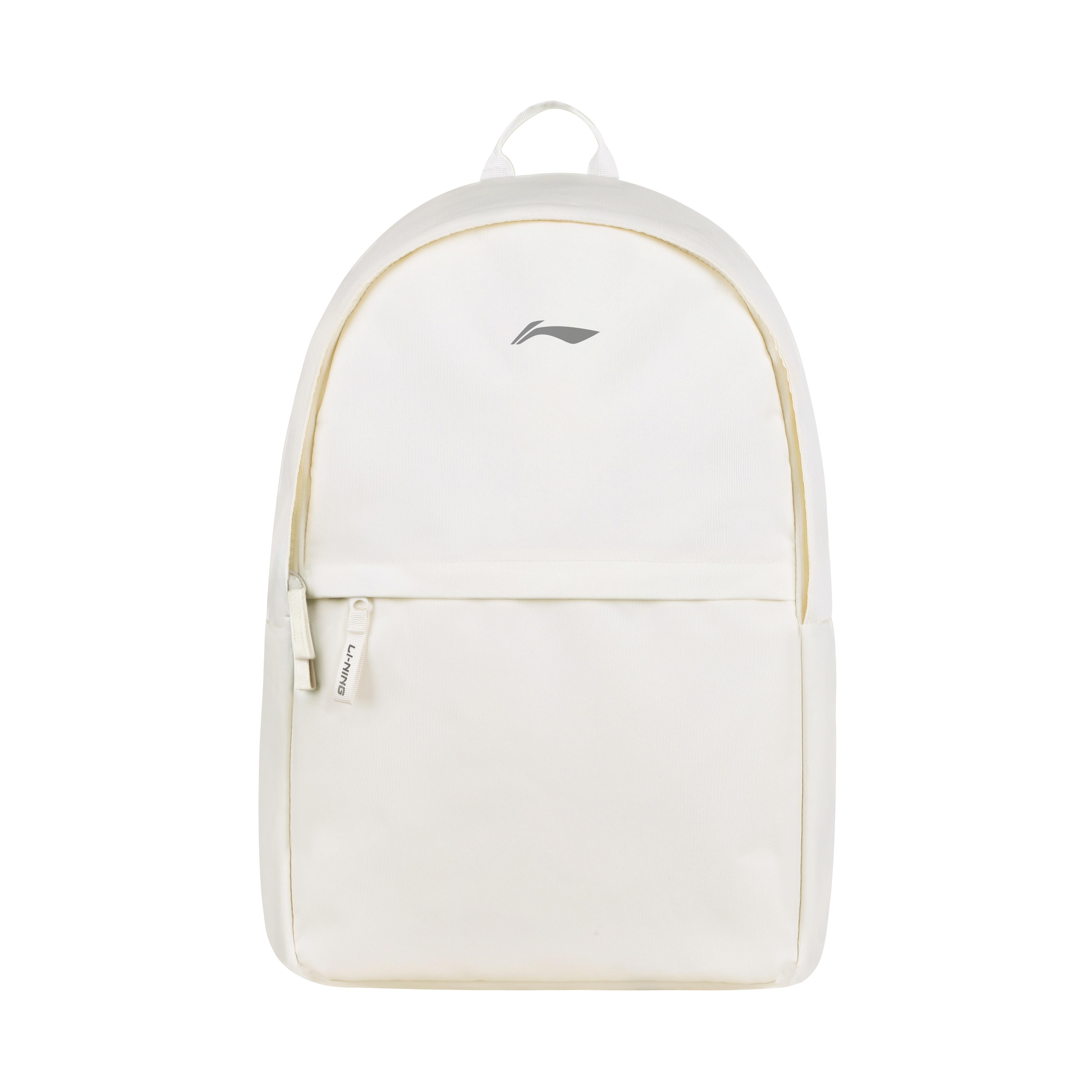 Li Ning Polyester Backpack Regular Unisex Ecru YBSV221-4