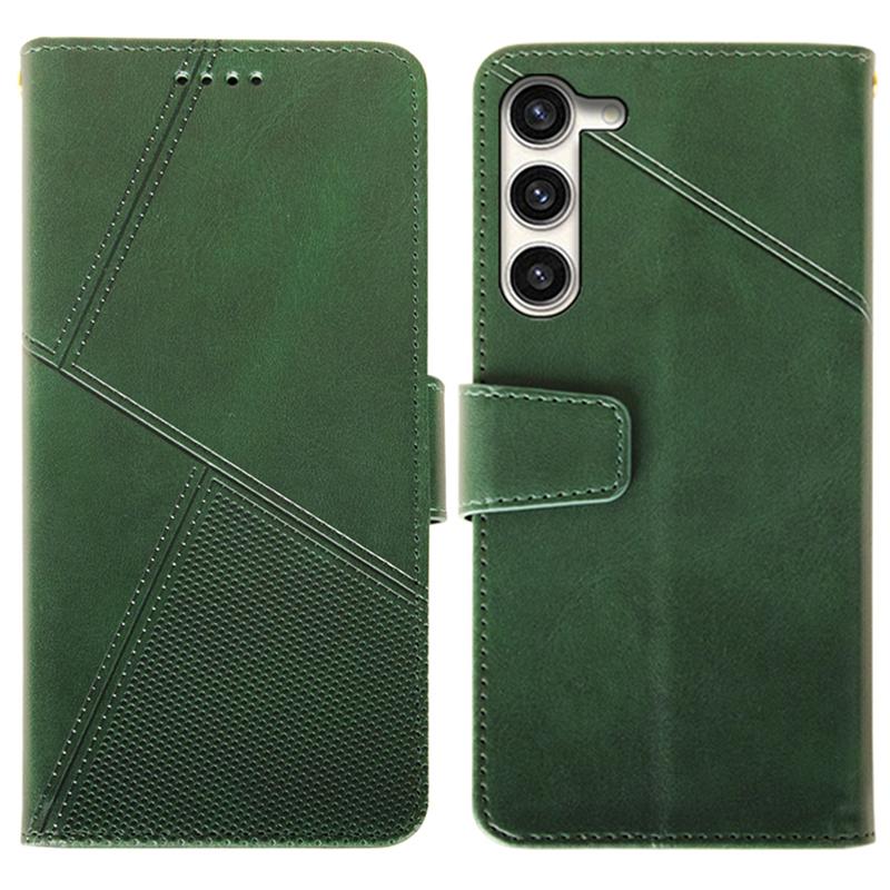 For Samsung Galaxy S24+ Calf Texture Leather Case Wallet Phone Cover
