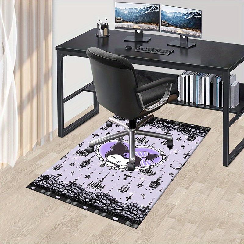 

1pc Gothic Sanrio Puu Office Carpet Under Chair Mat Gift Universal Decorative Rug for Desk Computer Gaming Sofa Living Room Bedroom Home Dec 60cm by 90cm