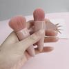 Kompaktes Reise-Make-up-Pinselset, 5 Teile, Tragbare Make-up-Essentials mit Synthetikfaser-Borsten und Spiegel-Etui, Weich im Griff