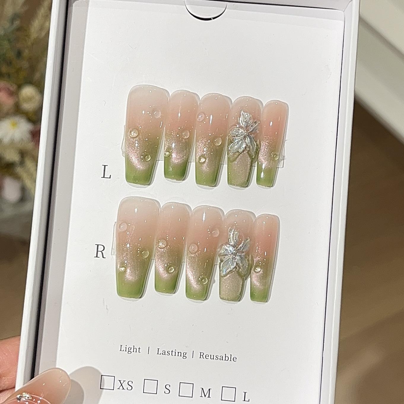 

Милая гуава Летний освежающий газированный напиток Улыбка гуавы Кошачьи глаза Изысканный ледяной прозрачный цветок Носить доспехи L