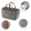 Large Baby Felt Storage Nursery Organizer Basket Infant Diaper Bag with Handle Caddy Changing Nappy Kids Storage Carrier