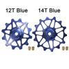 2 szt. 12T 14T Rowerowe Łożysko Ceramiczne Kółko Przerzutki Tylnej Rolka Prowadząca Napinacz Do SHIMANO SRAM DEORE GX Kółko Napinające Części Rowerowe