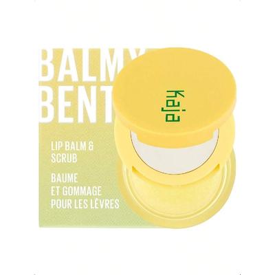 Kaja Balsamo Labbra - 11,34 ml, Scrub con Olio di Cocco, Trattamento Finitura Trasparente, Idratare Esfoliare Levigare Cura Labbra Burro, Formato da Viaggio Compatto