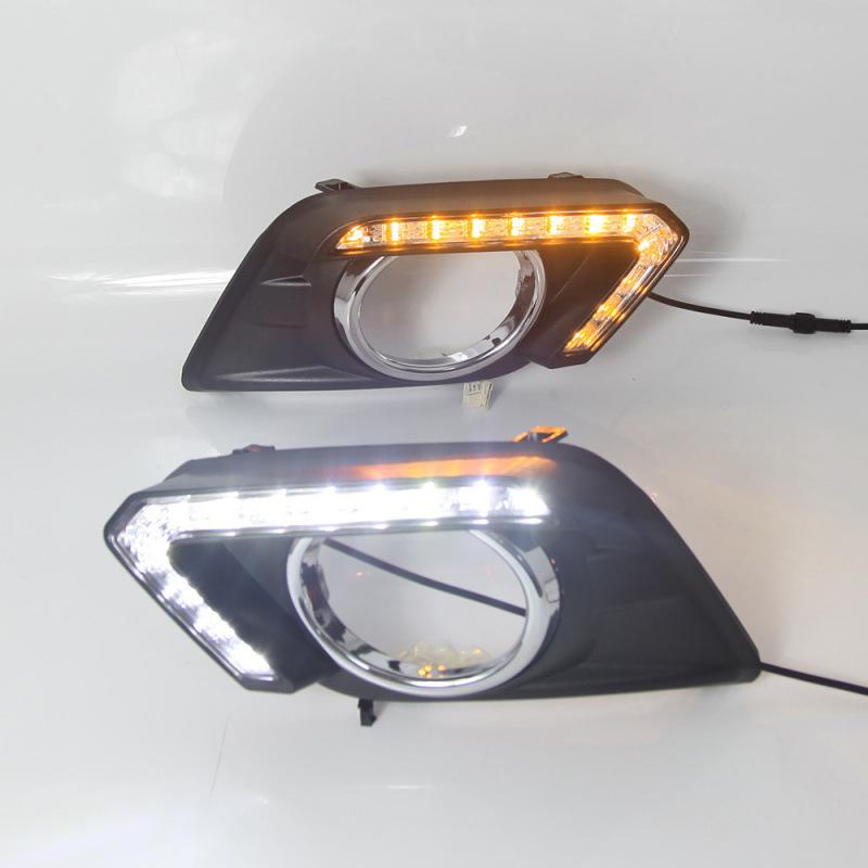 LED Daytime Running Lights for 2014-2016 Nissan X-Trail - Front Bumper Fog Lights
