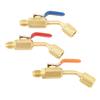 Air Conditioning Refrigerant Angled Compact Ball Valve Brass for R134A R410A R22 and R12 Charging Hoses Or Manifold