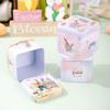 Empty Box Easter Gifts Box Square Shape Easter Egg Box Rabbit Tin Storage Box  Easter Party