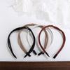 Hair Band Knotted Korean Style Headwear PU Leather Headband Female Hair Accessories Thin Hair Band