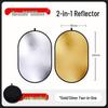 Foldable Photo Light Reflector: Portable, Large, Ideal for Live Streaming, Indoor/Outdoor, Travel, and Camping.