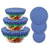 6Pcs Cotton Bowl Covers 3 Sizes Reusable Elastic Cloth Food Storage Bowl Covers for Kitchen Preservation Food Leftover