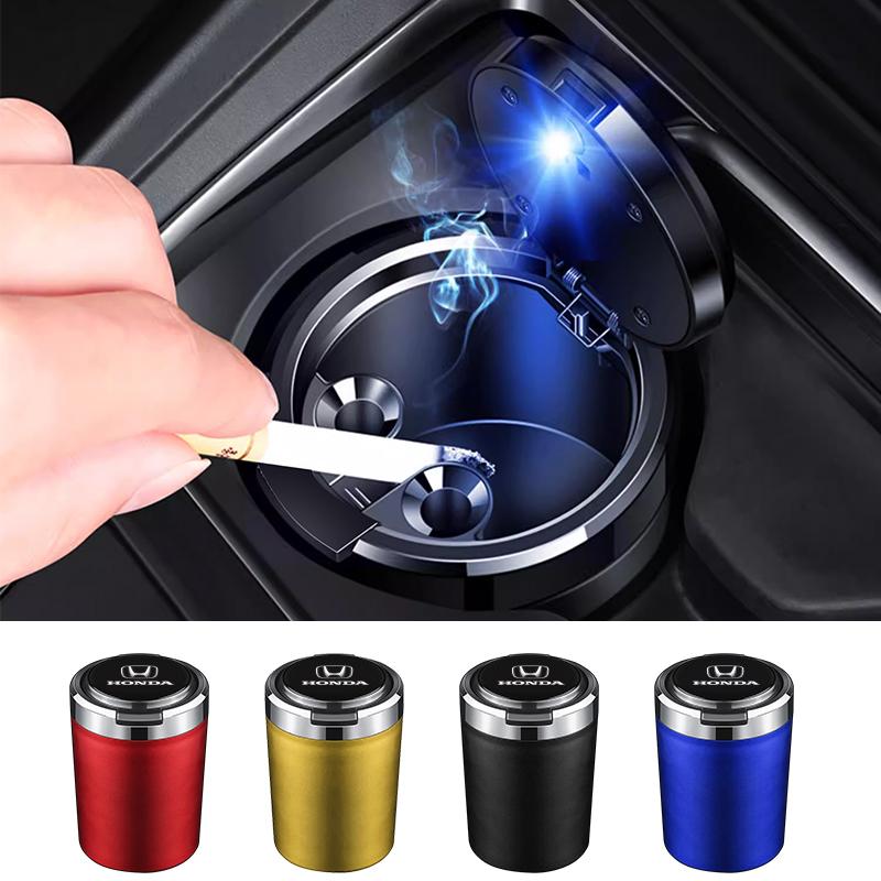 Car Interior Decoration Led Lighting Car Ashtray For Honda Civic Accord Fit CRV Jazz Odyssey Insight Legend HRV Accessories akx256
