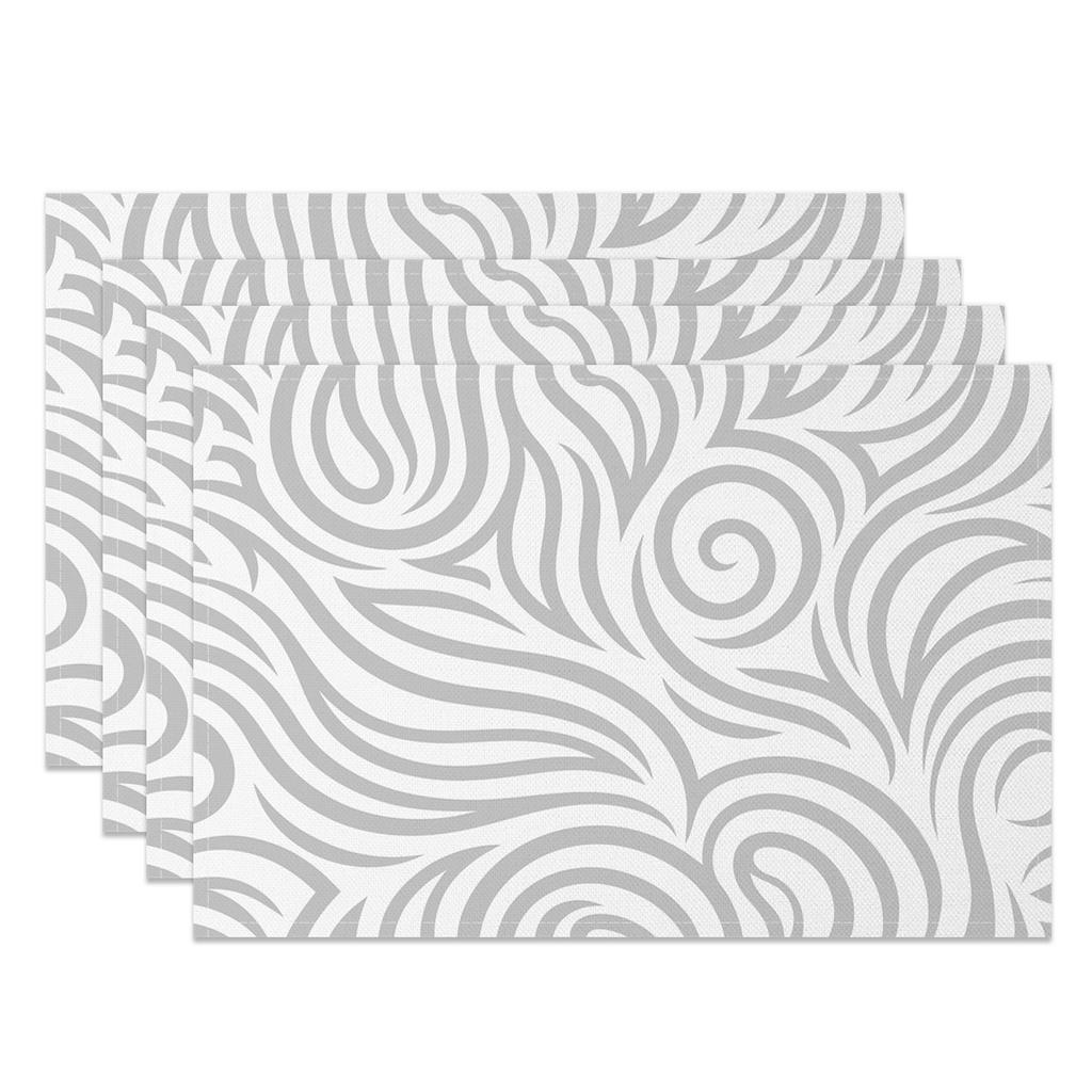 Modernes minimalistisches Platzset Geometrische Linien Abstraktes Design Hitzebeständige Tischsets Esstisch Küche Büro Stilvolle Wohnkultur