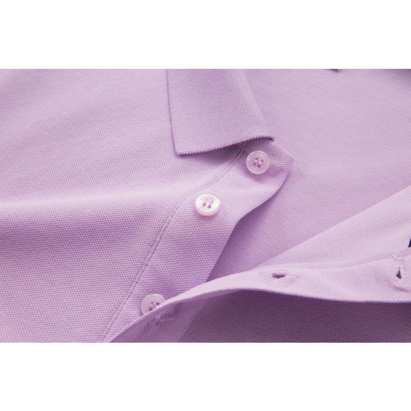 Summer Men's and Women's Lapel Short Sleeve Solid Color T-Shirt YG-688