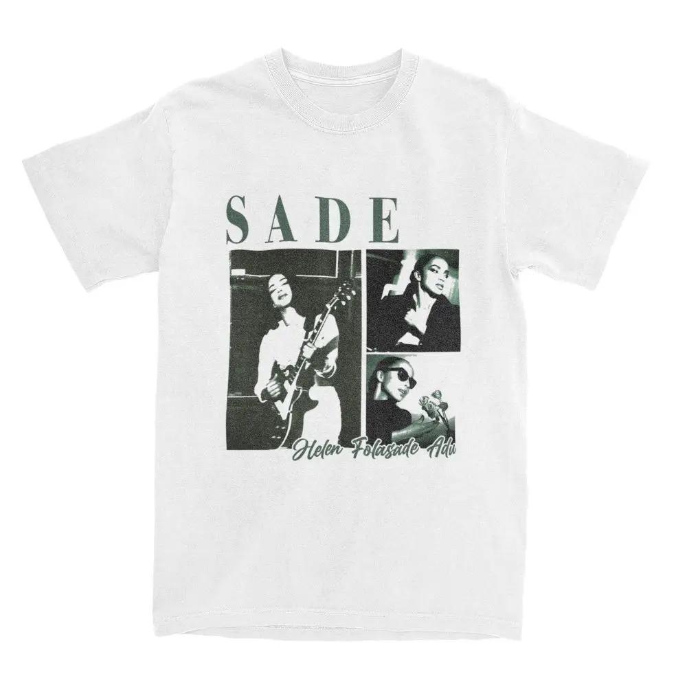Vintage S-Sade Adu Love Deluxe World Tour T Shirt Men's Cotton Fashion for Male T-Shirt O Neck Tees Short Sleeve Clothes