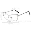 -1.0 -1.5 -2.5 Metal Frame Myopia Glasses  Curved  Flat Light And Anti Blue Light Clear Computer Glasses