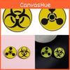 Contemporary Metal Badge Geometric Nuclear Radiation Brooch For Fashionforward Individuals