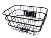 Sagisaka Square Heavy-Duty Wire Front Basket for Bicycles, Black, 48411