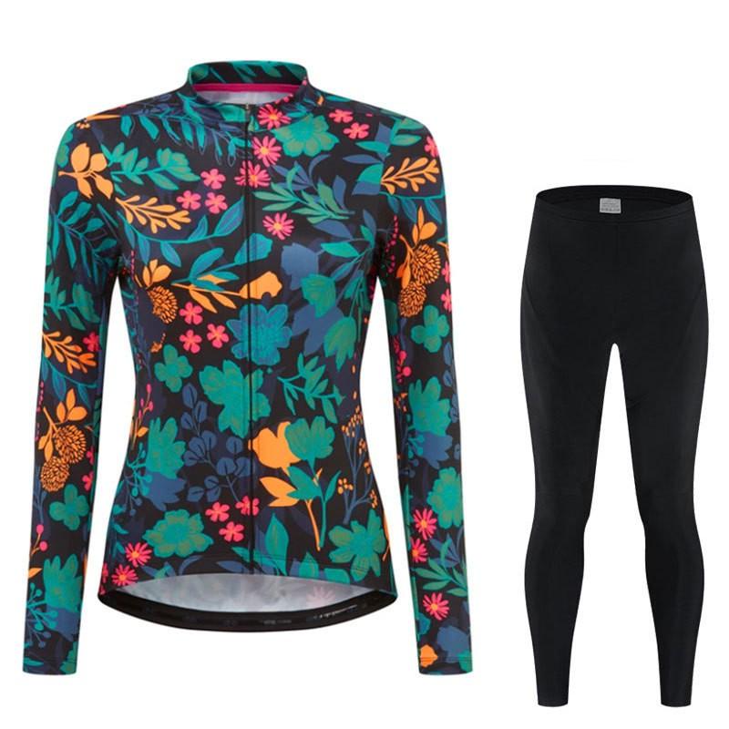 Womens Long Sleeve Cycling Jersey Lightweight