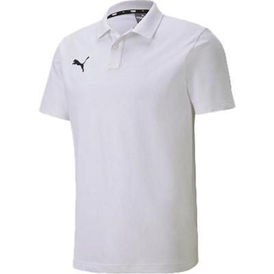 Logo Print Button Polo Short Sleeve Shirt Men Polo Shirts White 656978-04