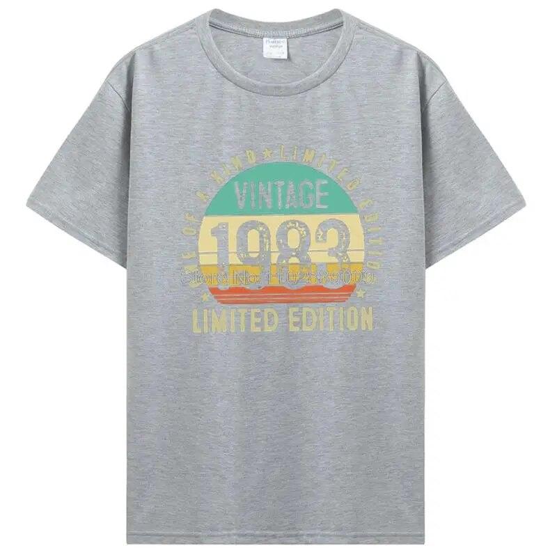The Best Birthday Present Ever T Shirt For Unisex And Women Old Gifts Vintage 1983 Limited Edition Birthday TShirt Cotton Tees