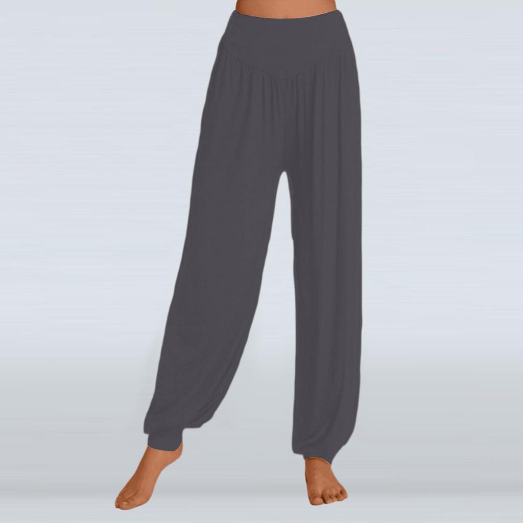 Solid Color Loose Casual Yoga Pants For Women Wide-leg Pants