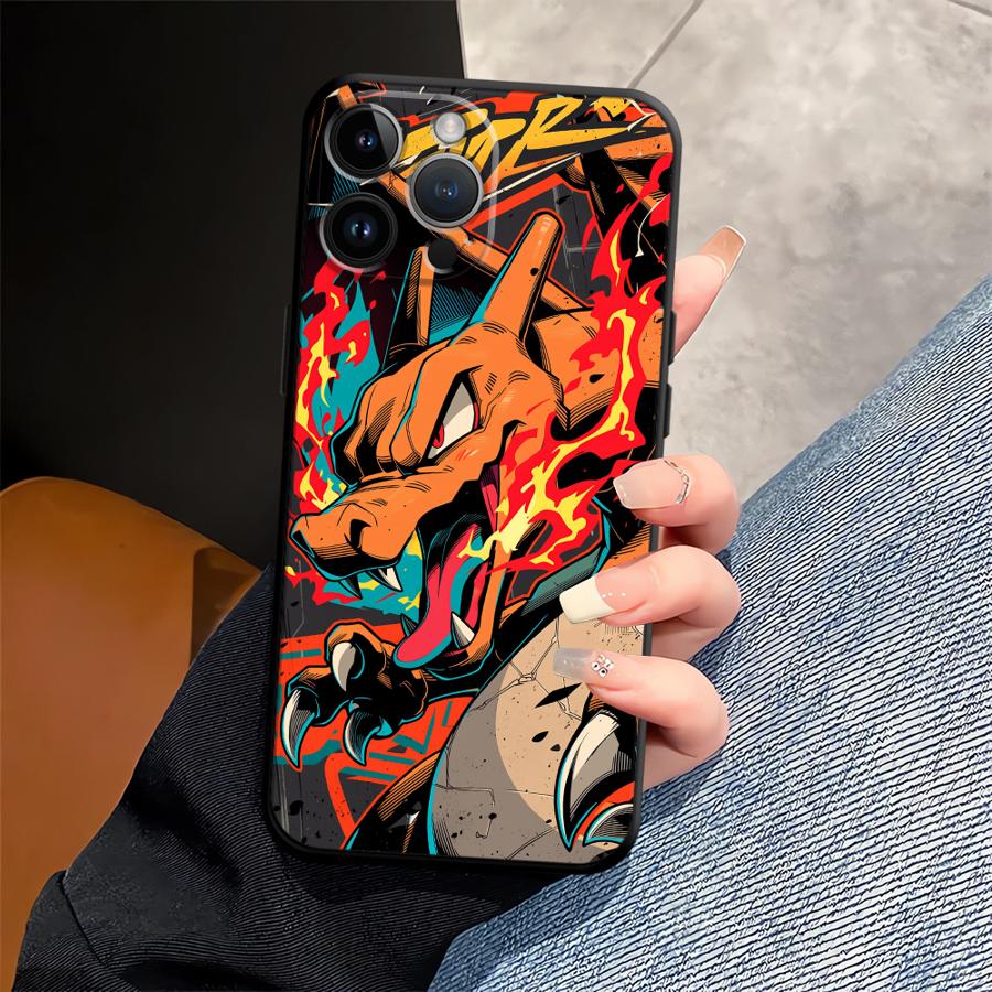 Cute Pikachu Pokemon Phone Case for Apple iPhone 16 13 15 Pro 7 8 12 11 14 17 Pro Max Air XR XS MAX Funda Phone Cover