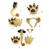 Lion Costume Accessories Lion Ears Headband with Tail Paw Lion Fancy Dress Prop