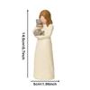 Resin Figurines Decorative Cat Angel Statue Guard Angel Statue For Home Office Living Room Cat Lovers Gift Home Office Decor