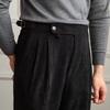 Autumn and winter corduroy drape pants nine-point pants men's hot-selling straight casual pants