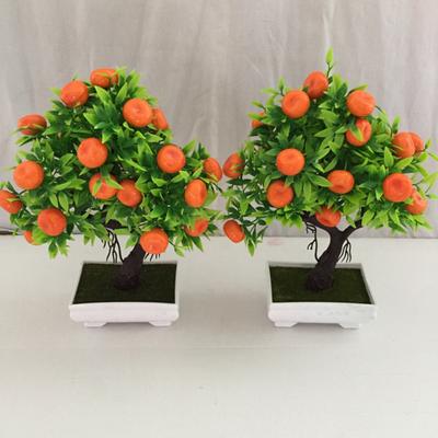23 Fruit Kunstmatige Sinaasappelboom Decoratieve Niet-vervagende Plastic Nep Simulatie Plantenpot Bonsai voor het Dagelijks Leven